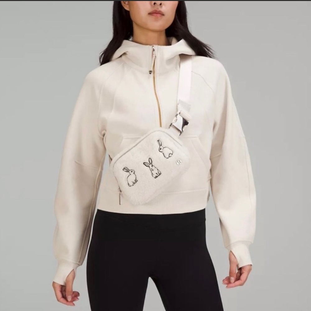 Lululemon Lunar New Year Everywhere white fuzzy bunny belt bag Limited EBB